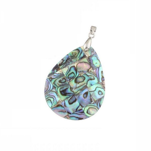 MOP58 Jewellery Gifts Raw Paua Abalone Shell Tear Water Drop Pendants Charm