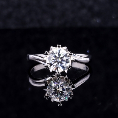 MSR1033 Fashion Lady Jewelry Moissanite Wedding Band Ring 925 Sterling