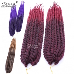 Best Selling Synthetic Hair Senegalese Afro Twist Braiding Hair Havana Mambo Twist Crochet Braids Hair