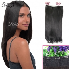100% Unprocessed human hair full head  remy clip in hair extensions