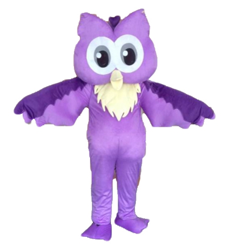 Lovely Purple Owl Mascot Costume Full Body Adult Size Fancy Dress Custom Made Mascots Carnival Costumes
