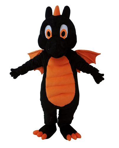 Black and Red Dinosaur Mascot Costume Full Body Adult Size Fancy Dress for Events Animal Mascots for Festivals Mascotte