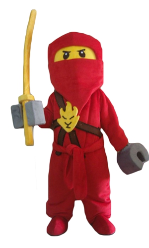 Adult  Ninja Warrior Mascot Costume For Party  Custom Team Mascots Sports Mascot Costume Desuisement Mascotte Character Design Company ArisMascots