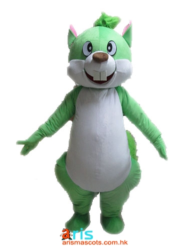 Lovely Green Squirrel Mascot Costume Adult Size Full Body Fancy Dress Animal Mascots Carnival Suit