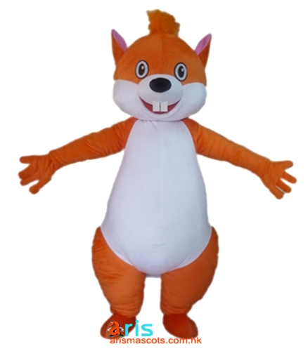 Squirrel Mascot Outfits Custom Animal Mascots for Advertising Team Mascot Character Design Deguisement Mascotte Quality Mascot Maker Arismascots