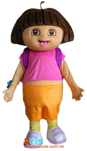 Funny Adult Size Dora Mascot Costume Cartoon Character Costumes Mascot Cosplay Dress Custom Mascots Arismascots