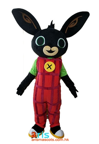 Adult Size Funny Bing Rabbit Mascot Costume  Cartoon Mascot for Kids Birthday Party Character Design Mascot Cosplay Dress