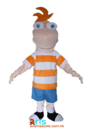 Adult Fancy  Phineas and Ferb  Mascot Costume Cartoon Character Mascot Costumes for Party Buy Professional Mascots at Arismascots