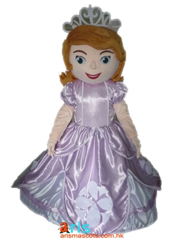 Disney Princess Sofia Mascot Costume Cartoon Character Mascot Outfits for Party Custom Mascots