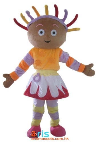 Adult Fancy Upsy Daisy Mascot Costume Cartoon Mascots for Sale Character Design Quality Mascots Maker