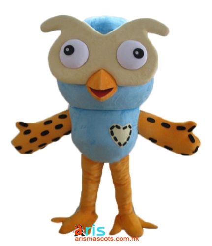 Adult Fancy  Hoot Owl Mascot Costume Cartoon Character Mascot Costumes Design Professional Mascot Production Company