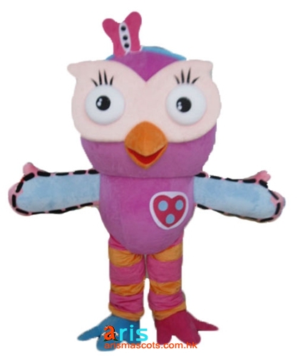 Adult Fancy  Hootabelle Owl Mascot Costume Cartoon Mascot Character Costumes for Birthday Party Custom Mascots