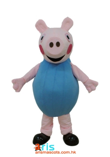 Adult Fancy George Pig Mascot Costume Cartoon Character Mascot Outfits for Party Funny Mascot Costumes