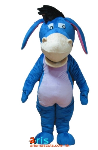 Adult Fancy Eeyore Donkey Mascot Costume Animal Mascot Outfits for Advertising Cartoon Mascot Costumes for Party