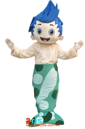 Adult Fancy Bubble Guppies Gil Mascot Costume Buy Mascot Costumes Online Custom Mascots Design at Aris Mascots