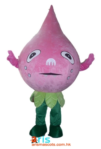 Adult Fancy Radish Mascot Costume Turnip Mascot Vegetable Mascots Custom Mascot Costumes for Entertainment