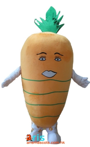 Adult Fancy Carrot Mascot Costume Giant Carrot Fancy Dress Full Body Plush Suit