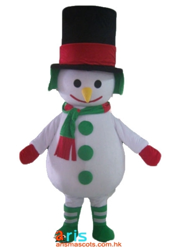 Funny Snowman  Mascot Costume Christmas  Outfits Buy Mascost Online Character Design Company ArisMascots