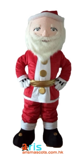 Adult Size Fancy Santa Clause  Mascot Costume Christmas  Suit Character Design Company ArisMascots