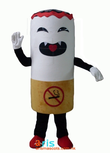 Adult Size Fancy Cigarette Mascot Costume Cartoon Mascot Costumes for Kids Birthday Party Custom Mascots at Arismascots Character Design Company