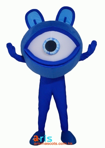 Adult Size Fancy  Eyeball Mascot Costume Cartoon Mascot Costumes for Kids Birthday Party Custom Mascots at Arismascots Character Design Company