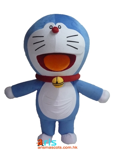 Adult Fancy Doraemon Mascot Costume Cartoon Character mascot costumes for sale Professional Mascot Design Company