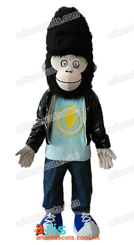 Adult Fancy Sing Gorilla Jimmy Mascot Costume Cartoon Character mascot costumes for birthday party Creat your Own Mascots