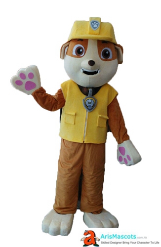 Paw Patro Rubble Halloween Costume Adult Cartoon Character Fancy Dress Full Body Dog Mascot Suit for Entertainment