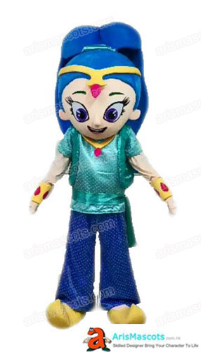 Adult Fancy Shimmer and Shine Mascot Costume for Birthday Party Buy Mascot Outfits Online at Arismascots