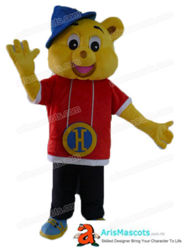 Adult Fancy Hip Hop Harry Mascot Costume Bear Fancy Dress for Festivals Custom Made Mascots for Marketing
