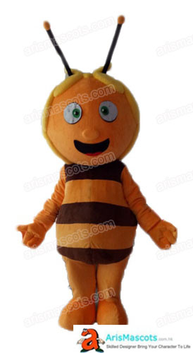 Adult Fancy Maya the Bee Mascot Costume for Party Cartoon Mascot Costumes Professional Mascots Production
