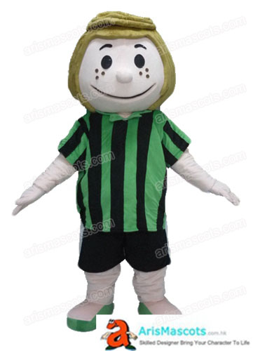 Peanuts Character Fancy Dress Peppermint Patty Mascot Costume Full Body Plush Suit for Sale