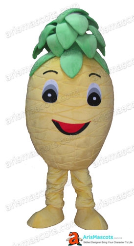 Fancy Mascot Fruit Pineapple Cosplay Costume Advertising Mascots Custom Funny Mascot Costumes for Sale