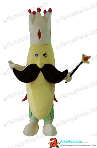 Fancy Mascot Fruit Banana Cosplay Costume Advertising Mascots Custom Funny Mascot Costumes for Sale