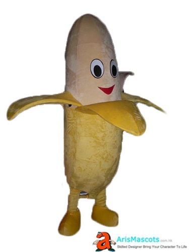Fancy Adult Size Deguisement Mascotte Mascot Fruit Banana Cosplay Costume Advertising Mascots Custom Funny Mascot Costumes for Sale