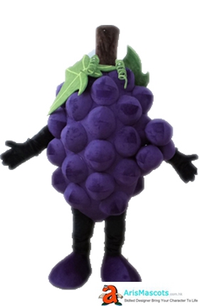 Funny Adult Deguisement Mascotte Fancy Grape Mascot Costume Fruit Mascots Cosplay Costume Advertising Mascots Custom Funny Mascot Costumes for Sale