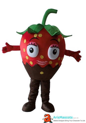 Full Mascot Strawberry Costume Adult Size Fancy Dress Fruit Mascots Custom Made Plush Suit Carnival Costumes