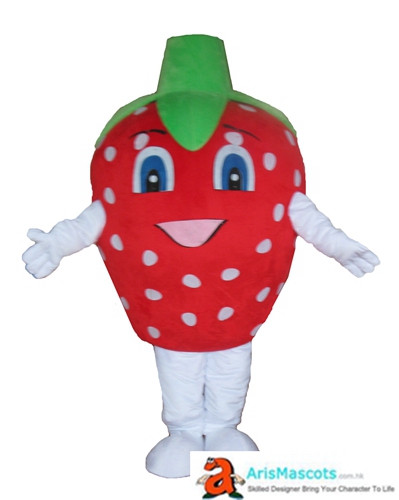 Funny Strawberry Mascot Costume Fruit Mascots Cosplay Costume Advertising Mascots Custom Deguisement Mascotte Funny Mascot Costumes for Sale