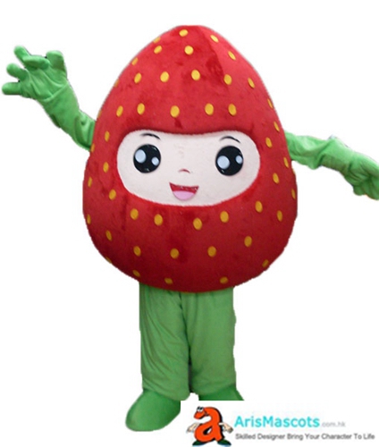 Fancy Strawberry Mascot Costume Deguisement Mascotte Fruit Mascots Cosplay Costume Advertising Mascots Custom Funny Mascot Costumes for Sale