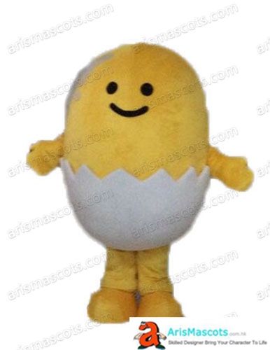 Funny Egg Mascot Costume  Deguisement Mascotte Cosplay Dress Food Mascots for Sale Custom Professional Mascot Design Advertising Mascots