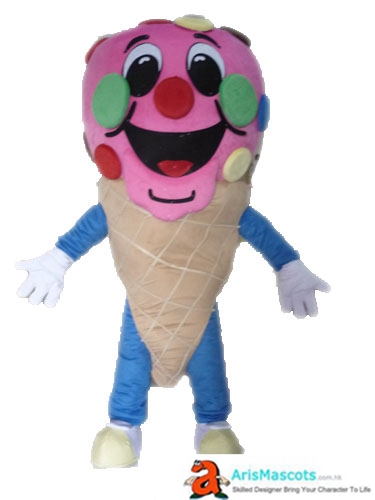 Funny Ice Cream Mascot Costume Deguisement Mascotte Cosplay Dress Food Mascots for Sale Custom Professional Mascot Design Advertising Mascots