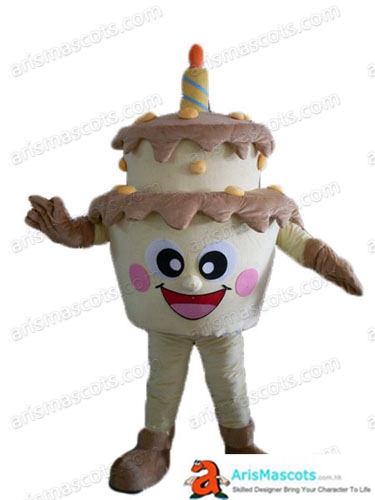 Funny Cake Mascot Costume  Deguisement Mascotte Cosplay Dress Food Mascots for Sale Custom Professional Mascot Design Advertising Mascots
