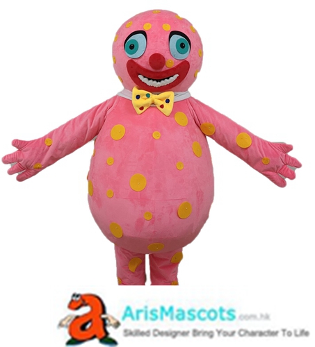 Funny Adult Mr Blobby Mascot Costume Full Body Plush Fursuit Cartoon Mascots for Sale Custom Made Mascot Carnival Costumes