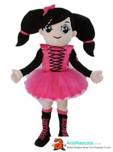 Adult Fancy  Girl Mascot Costume For Party  Custom Mascot Costumes at ArisMascots Character Design Company