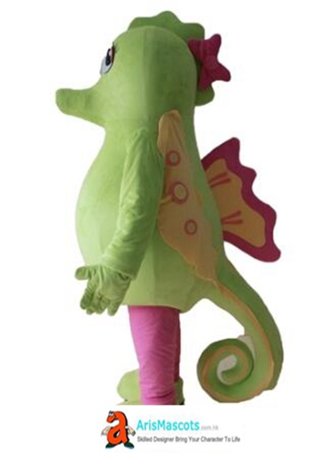 Adult Fancy Hippocampus Mascot Costume Ocean Animal Mascot Deguisement Mascotte Custom Mascots Arismascots Professional Team Mascot Maker Company