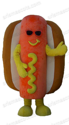 Funny Hotdog Mascot Costume Deguisement Mascotte  Hot Dog Cosplay Suit Food Mascots for Sale Custom Advertising Mascots