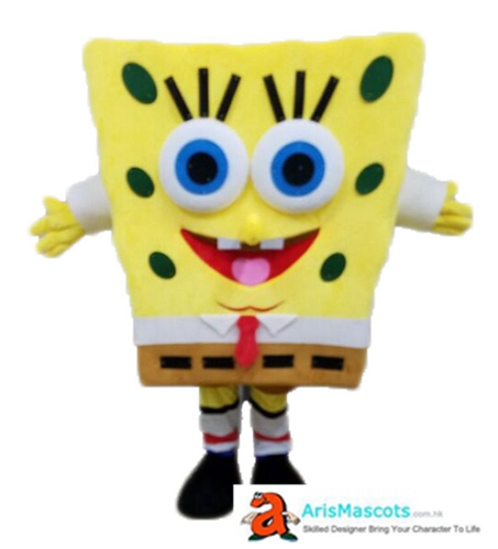 Adult Fancy SpongeBob Mascot Costume Funny Sponge Bob Dress for Party Cartoon Mascots for Sale Character Mascots Design