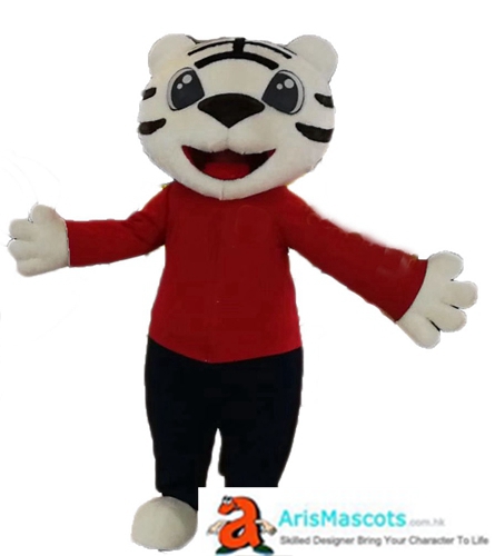 Fancy Tiger mascot Outfits Custom Animal Mascots for Advertising Team Mascot Character Design Deguisement Mascotte Quality Mascot Maker Arismascots