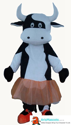 Adult Size Fancy Cow Mascot Costume Party Costume Buy Mascots Online Custom Mascot Costumes Animal Mascots Sports Mascot for Team Deguisement Mascotte