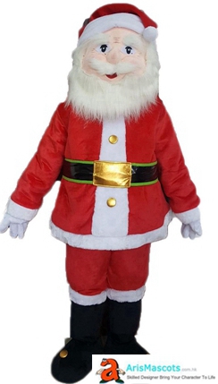 Adult Santa Clause  Mascot Costume Christmas Mascots for Event Party Character Design Custom Mascots Holiday Mascot